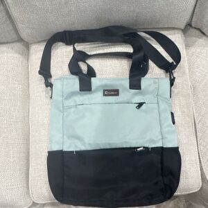 CYUREAY Green Black Large Backpack Zip Closure Adjustable Shoulder Strap